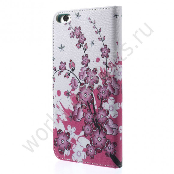 Чехол с визитницей для iPhone 6 Plus (Сакура)