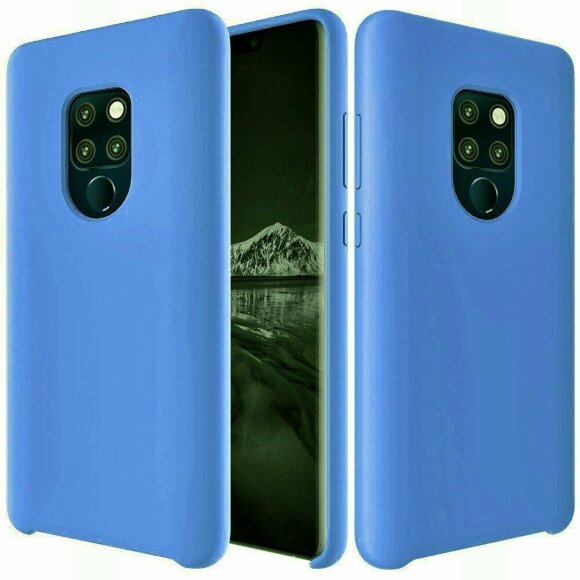 Силиконовый чехол Mobile Shell для Huawei Mate 20 (голубой)