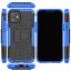 Чехол Hybrid Armor для iPhone 12 mini (черный + голубой)