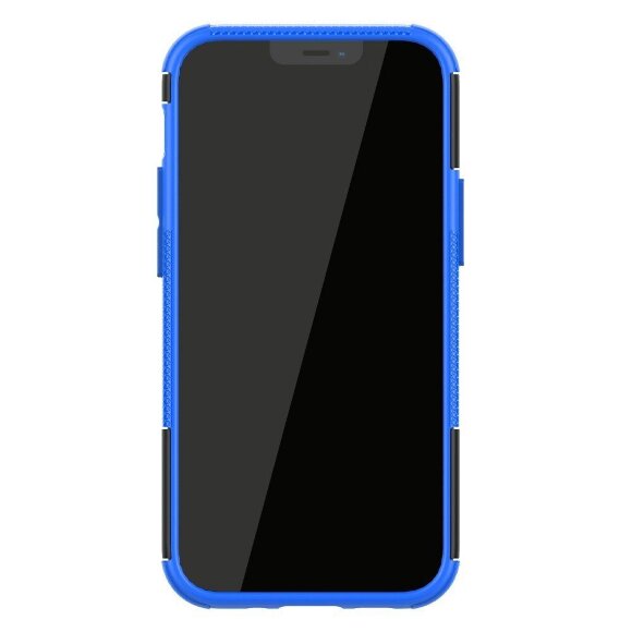 Чехол Hybrid Armor для iPhone 12 mini (черный + голубой) Чехол Hybrid Armor для iPhone 12 mini (черный + голубой)