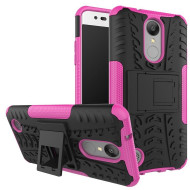 Чехол Hybrid Armor для LG K8 (2017) X300 / M200N (черный + розовый) Чехол Hybrid Armor для LG K8 (2017) X300 / M200N (черный + розовый)