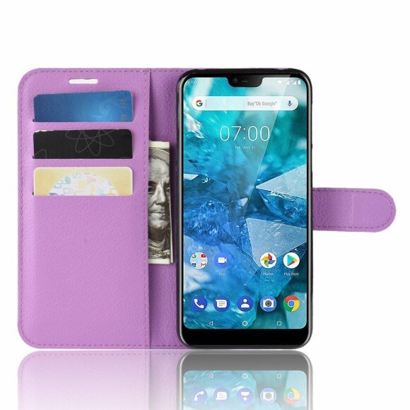 Чехол для Nokia 7.1 (фиолетовый) Чехол для Nokia 7.1 (фиолетовый)