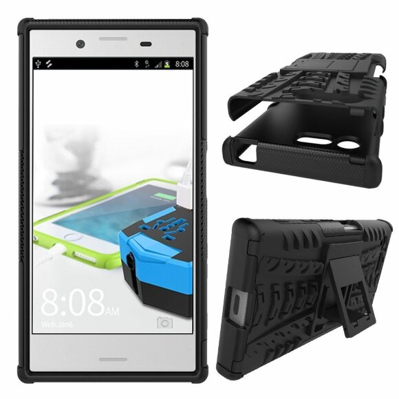 Чехол Hybrid Armor для Sony Xperia X Compact (черный)