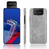 Кожаная накладка-чехол для Asus Zenfone 7 ZS670KS / Zenfone 7 Pro ZS671KS (серый)