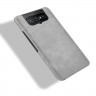 Кожаная накладка-чехол для Asus Zenfone 7 ZS670KS / Zenfone 7 Pro ZS671KS (серый)