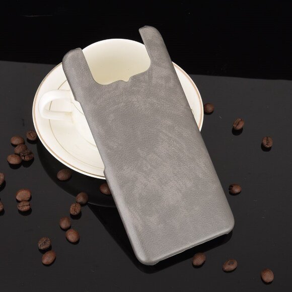 Кожаная накладка-чехол для Asus Zenfone 7 ZS670KS / Zenfone 7 Pro ZS671KS (серый) Кожаная накладка-чехол для Asus Zenfone 7 ZS670KS / Zenfone 7 Pro ZS671KS (серый)