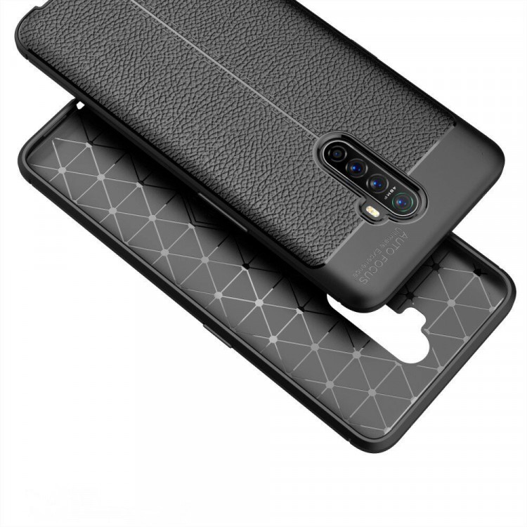 Чехол-накладка Litchi Grain для Oppo Reno Ace (красный)