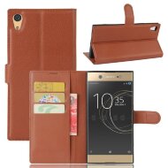 Чехол с визитницей для Sony Xperia XA1 Ultra (коричневый) Чехол с визитницей для Sony Xperia XA1 Ultra (коричневый)