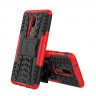 Чехол Hybrid Armor для OnePlus 6 (черный + красный)