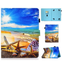Универсальный чехол Coloured Drawing для планшета 8 дюймов (Blue Sky Starfish)