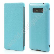Тонкий горизонтальный чехол для HTC Desire 600 (голубой) Тонкий горизонтальный чехол для HTC Desire 600 (голубой)