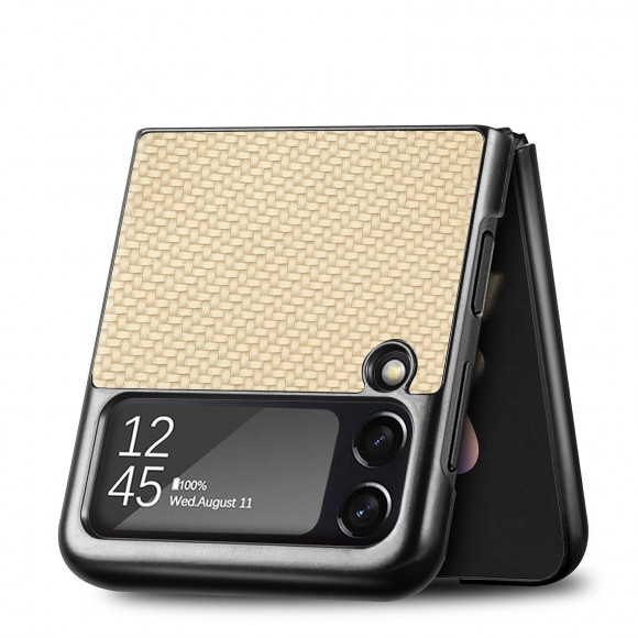Чехол Carbon Design для Samsung Galaxy Z Flip 3 (бежевый) Чехол Carbon Design для Samsung Galaxy Z Flip 3 (бежевый)