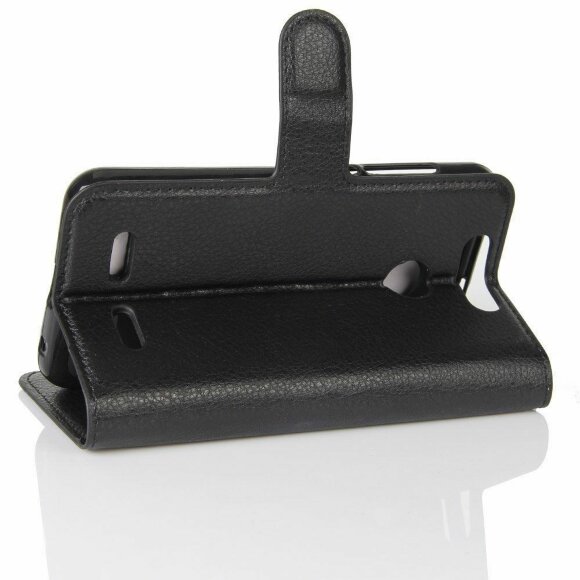 Чехол с визитницей для ZTE Blade V8 Mini (черный)