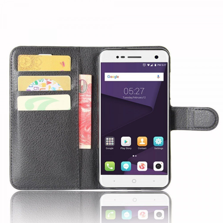 Чехол с визитницей для ZTE Blade V8 Mini (черный)