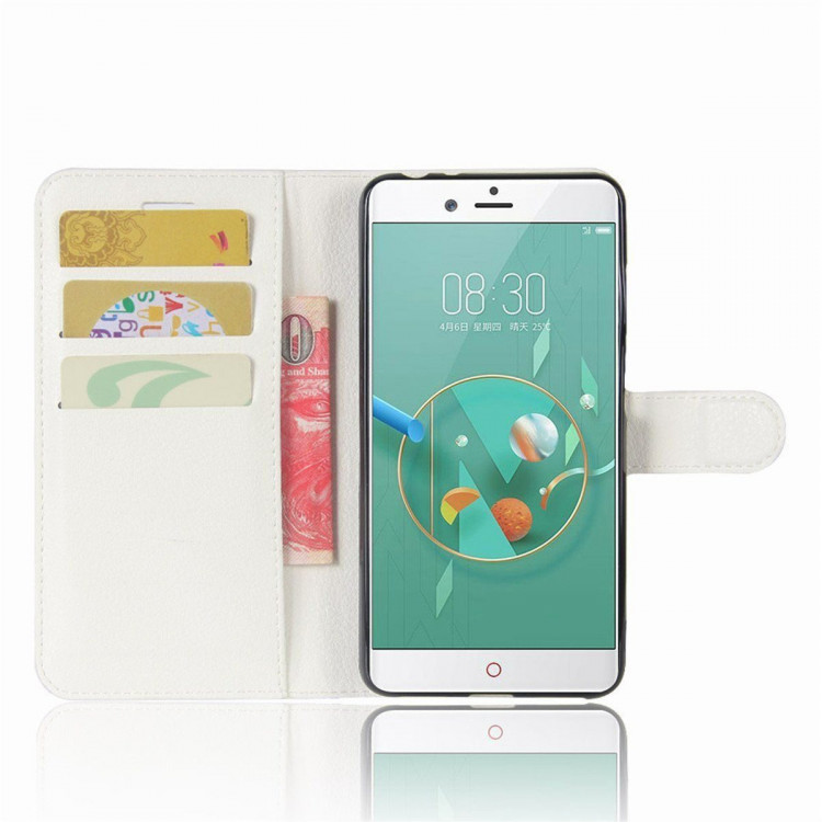 Чехол с визитницей для ZTE Nubia Z17 mini (белый)