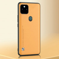 Чехол из искусственной кожи для Google Pixel 5a 5G (желтый)