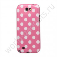 Чехол Polka для Samsung Galaxy Note / Note 2 (белый/розовый) Чехол Polka для Samsung Galaxy Note / Note 2 (белый/розовый)