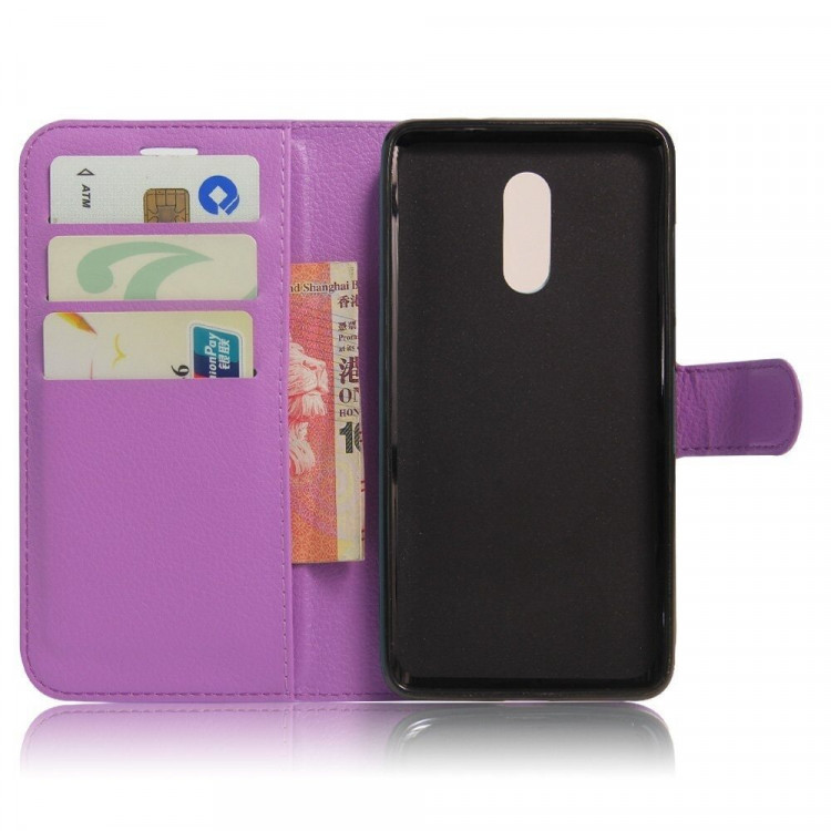 Чехол с визитницей для Xiaomi Redmi Note 4 (фиолетовый)