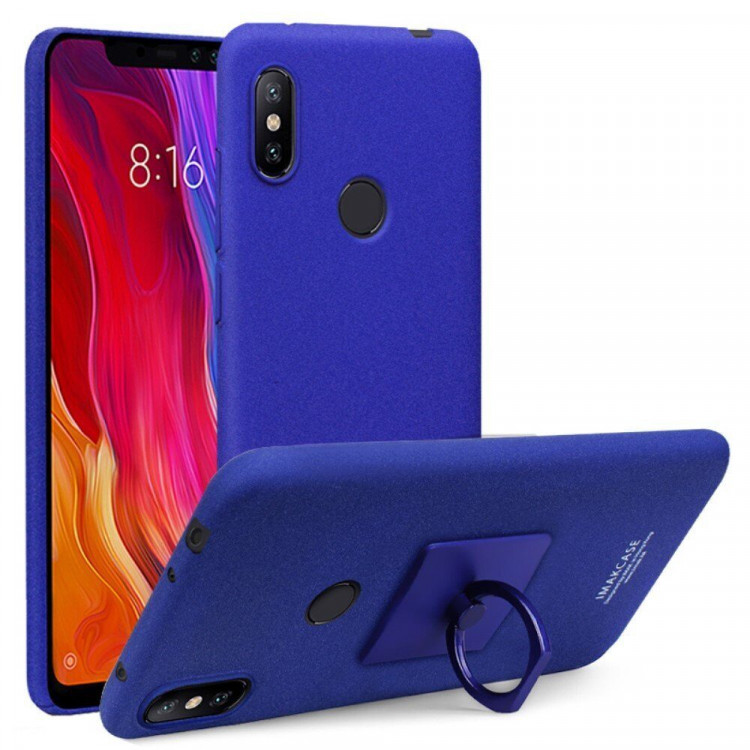 Чехол iMak Finger для Xiaomi Redmi Note 6 Pro (голубой)