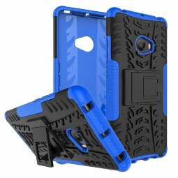 Чехол Hybrid Armor для Xiaomi Mi Note 2 (черный + голубой)
