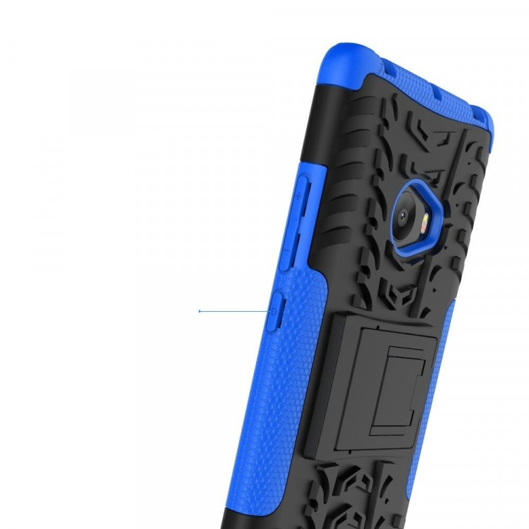 Чехол Hybrid Armor для Xiaomi Mi Note 2 (черный + голубой)