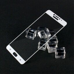 Защитное стекло 3D для Samsung Galaxy C7 Pro (белый)