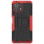 Чехол Hybrid Armor для Xiaomi Mi 11 Lite / Xiaomi Mi 11 Lite 5G (черный + красный)
