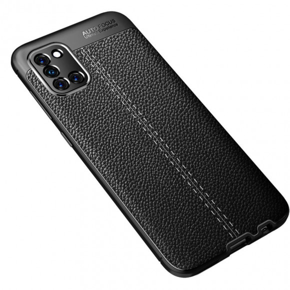 Чехол-накладка Litchi Grain для Samsung Galaxy A31 (черный) Чехол-накладка Litchi Grain для Samsung Galaxy A31 (черный)