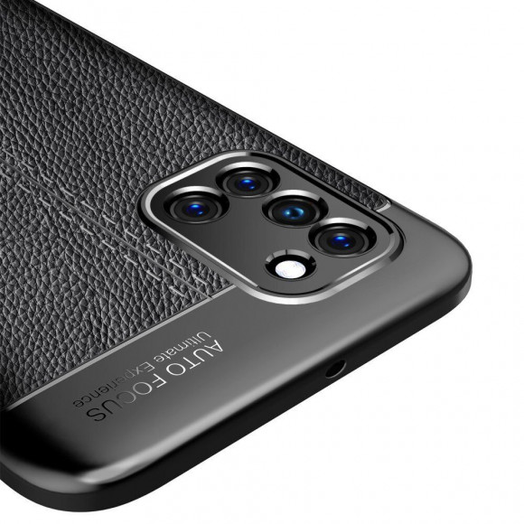 Чехол-накладка Litchi Grain для Samsung Galaxy A31 (черный) Чехол-накладка Litchi Grain для Samsung Galaxy A31 (черный)