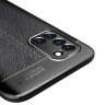Чехол-накладка Litchi Grain для Samsung Galaxy A31 (черный)