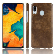 Кожаная накладка-чехол для Samsung Galaxy A20e (коричневый) Кожаная накладка-чехол для Samsung Galaxy A20e (коричневый)