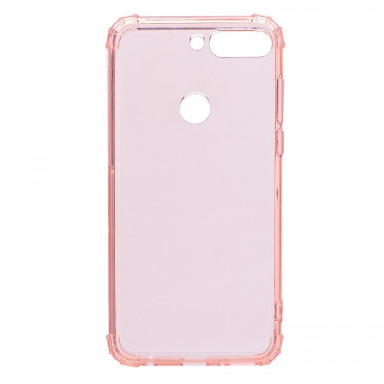 Силиконовый чехол с усиленными бортиками для Huawei Y6 Prime (2018) / Honor 7A / Honor 7C (AUM-L41) / Honor 7A Pro (AUM-L29) (розовый)
