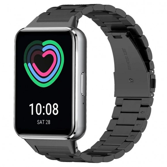 Стальной браслет для Samsung Galaxy Fit 3 SM-R390 (черный) Стальной браслет для Samsung Galaxy Fit 3 SM-R390 (черный)