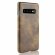 Кожаная накладка-чехол Litchi Texture для Samsung Galaxy S10 (коричневый)