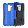 Чехол Hybrid Armor для Huawei Nova Plus (черный + голубой)
