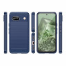 Чехол-накладка Carbon Fibre для Google Pixel 8a (темно-синий)