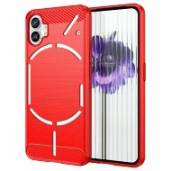 Чехол-накладка Carbon Fibre для Nothing Phone (1) (красный)