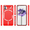 Чехол-накладка Carbon Fibre для Nothing Phone (1) (красный)