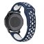 Двухцветный силиконовый ремешок для Samsung Gear S3 Frontier / S3 Classic / Galaxy Watch 46мм / Watch 3 (45мм) (синий+белый)