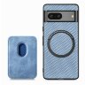 Чехол с магнитным держателем карт для Google Pixel 7 (голубой)