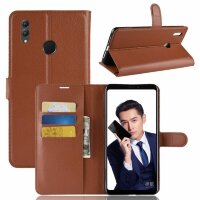 Чехол с визитницей для Huawei Honor Note 10 (коричневый)
