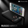 Чехол-накладка Carbon Fibre для iPhone 5 / 5S / SE (черный)