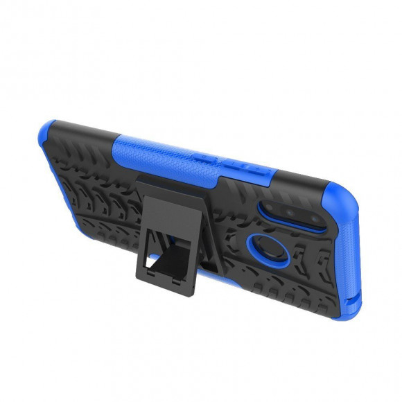 Чехол Hybrid Armor для Huawei Nova 3i / P Smart+ (Plus) (черный + голубой) Чехол Hybrid Armor для Huawei Nova 3i / P Smart+ (Plus) (черный + голубой)