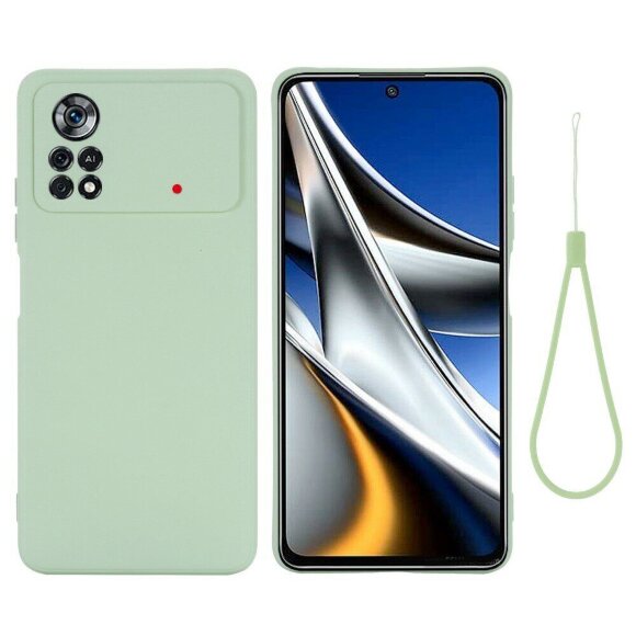 Силиконовый чехол Mobile Shell для Xiaomi Poco X4 Pro 5G (зеленый) Силиконовый чехол Mobile Shell для Xiaomi Poco X4 Pro 5G (зеленый)