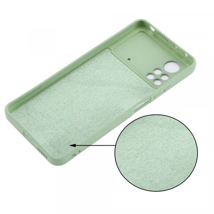 Силиконовый чехол Mobile Shell для Xiaomi Poco X4 Pro 5G (зеленый)