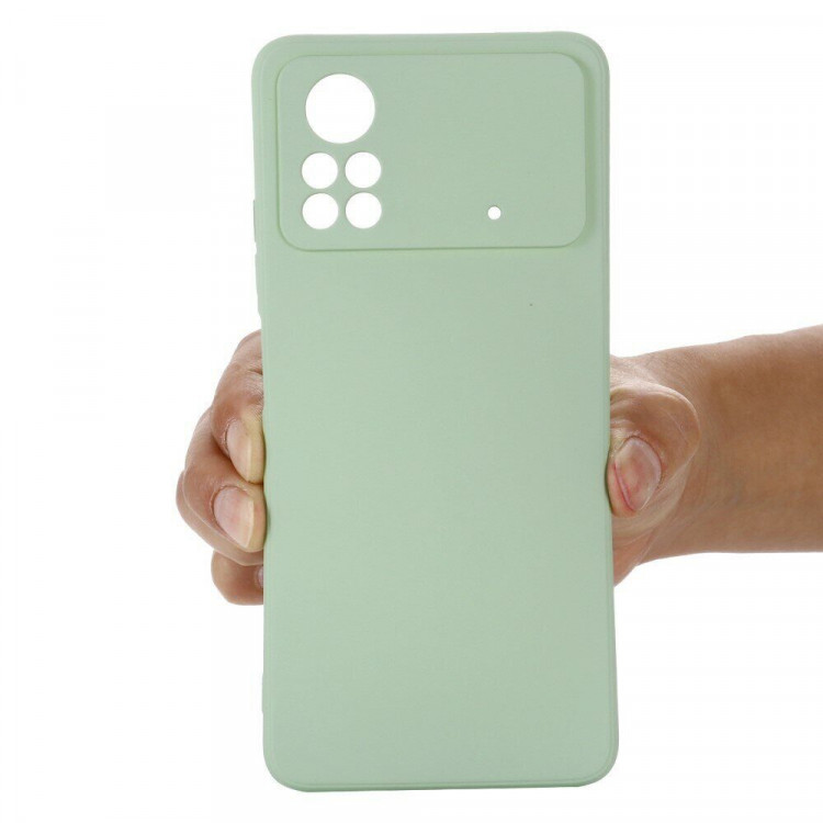 Силиконовый чехол Mobile Shell для Xiaomi Poco X4 Pro 5G (зеленый)