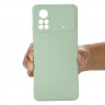 Силиконовый чехол Mobile Shell для Xiaomi Poco X4 Pro 5G (зеленый)
