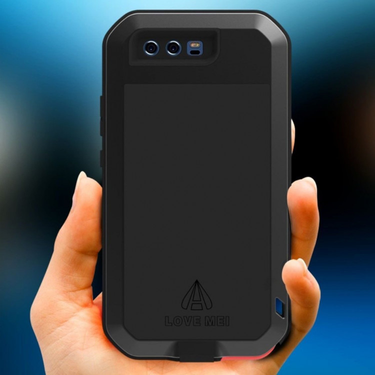 Гибридный чехол LOVE MEI для Huawei P10 Plus (черный)