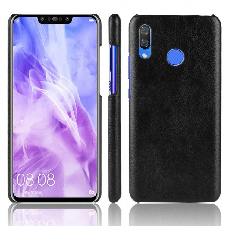 Чехол Litchi Texture для Huawei nova 3 (черный)