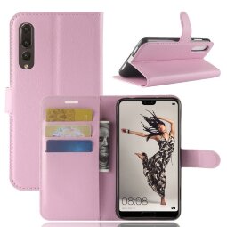 Чехол с визитницей для Huawei P20 Pro / P20 Plus (розовый)